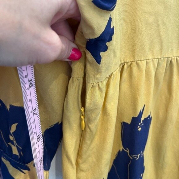 Lux 100% Silk Oversized Boho Blouse Women’s Floral Top Large Gothic 3/4 Sleeve - Picture 5 of 10